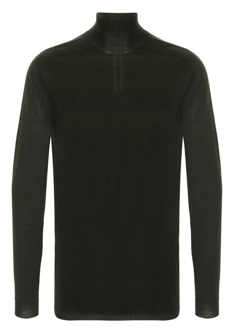 Maglione level in lana verde scuro Rick Owens - uomo RICK OWENS | Maglie | RU02D6624M75